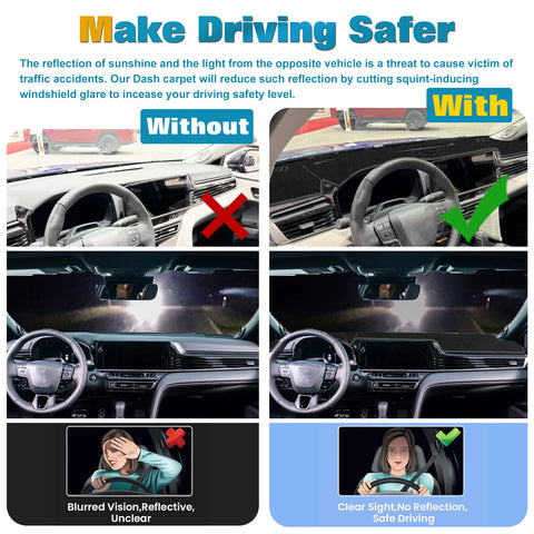 Dashboard Cover Pad Anti-Dirt Sunshield Protect Dash Mat For Toyota Camry 2025