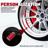 4pcs American Flag Tire Valve Stem Cover Caps Anodized Aluminum Alloy, Corrosion Resistant Leak-Proof Wheel Valve Cap Set, Universal for Cars Trucks Motorcycles SUVs