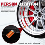 4pcs American Flag Tire Valve Stem Cover Caps Anodized Aluminum Alloy, Corrosion Resistant Leak-Proof Wheel Valve Cap Set, Universal for Cars Trucks Motorcycles SUVs