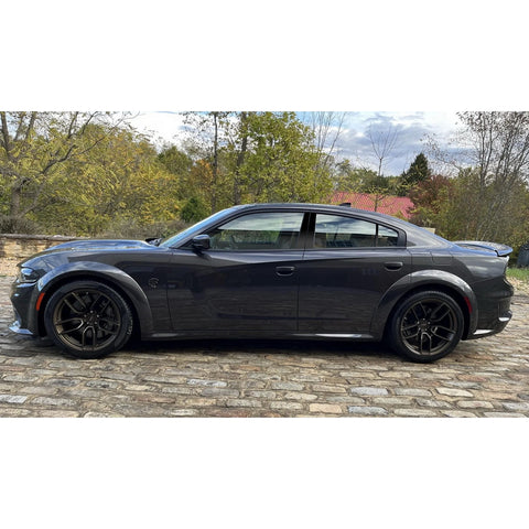 Black Window Pillar Posts Door Trim Piano Cover Kit For Dodge Charger 2011-2021