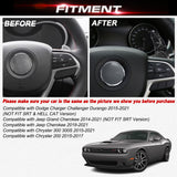 Black Forged ABS Paddle Shifter Extension For Dodge Charger Chrysler 300 2015-21