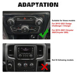 Engine Push Button Air Conditioner Switch Cover CD Knob Ring For Dodge Charger