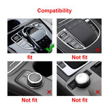 Bling Car Cup Holder Coasters Multimedia Control Knob Cover For Benz C E Class