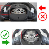 Black Forged ABS Paddle Shifter Extension For Dodge Charger Chrysler 300 2015-21