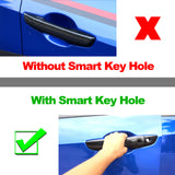 Chrome Door Panel Keyless Handle w/ Bowl Frame Cover Trim For Honda Civic 16-21