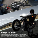 x xotic tech Motorcycle Handlebar Switch ATV Light Toggle Switch w/On Off Push Button For U5 U7 U2 Motorcycles Scooter UTV Electromobile Motorbike(7/8inch 22mm)