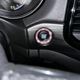 2pcs Bling Rhinestone Car Engine Ignition Start Button Ring Emblem Sticker Cover