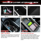 Central ABS Armrest Storage Box Grocery Holder w/Anti-Slip Pad For Accord 2018-22