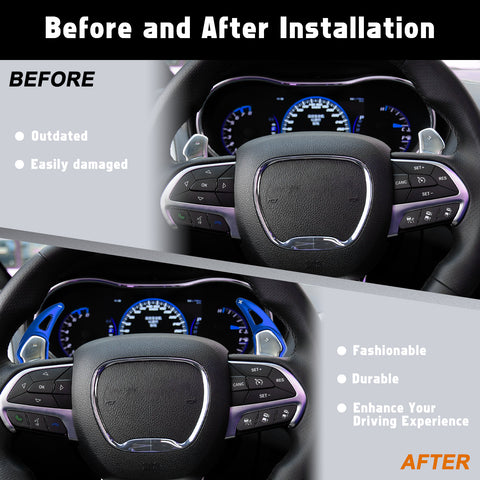 Paddle Shifter Extension Cover For Dodge Challenger Charger Durango SRT/Hellcat