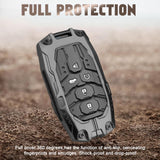 x xotic tech Mech Style Heavy Metal Key Fob Cover Compatible with Honda Civic, Accord, CR-V, HR-V, Pilot 2022–2026, Zinc Alloy Key Case Protector Shell Keychain