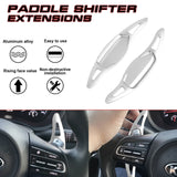 Silver Aluminum Paddle Shifter Extension Cover Kit For Kia Stinger 2018-2023