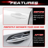 x xotic tech Exterior Door Handle Bowl Cover Trim, Glossy Black, Compatible with Honda Accord 11th Gen 2023-up