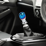 Universal Burnt Blue Alloy Round Ball Shape Car Gear Shift Knob Shifter Lever