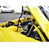 4Sets Steel Bulkhead Riser Kit, Engine Motor Hood Vent Spacer Riser, 1 inch 8mm Aluminum Alloy Engine Hood Ventilation Spacer for Auto Engine Turbo Swap