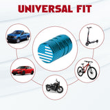 4pcs American Flag Tire Valve Stem Cover Caps Anodized Aluminum Alloy, Corrosion Resistant Leak-Proof Wheel Valve Cap Set, Universal for Cars Trucks Motorcycles SUVs