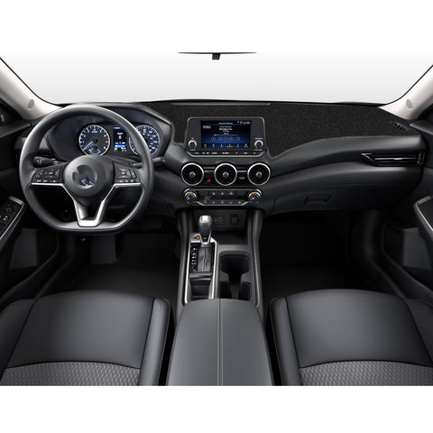 Black Dashboard Mat Poly Carpet DashMat Non-Slip Cover For Nissan Sentra 2020-25