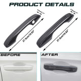 Carbon Fiber Texture Door Handle+Bowl Cover Trim Kit For Honda Civic 11th Gen