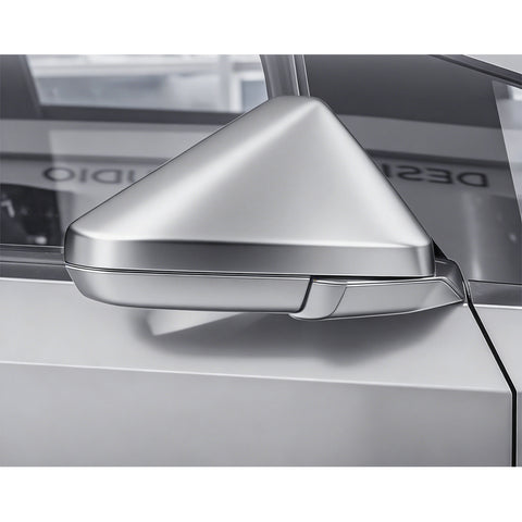 x xotic tech Door Side Rearview Mirror Cover Caps Protection Compatible with Tesla Cybertruck 2024 2025 Left & Right Exterior Accessories, (2PCS, Matte Carbon Fiber Pattern)