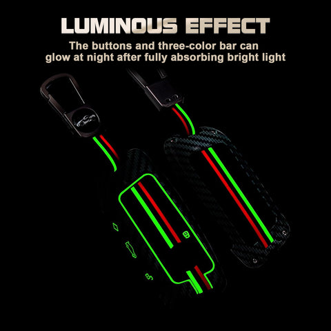 x xotic tech Heavy Zinc Alloy Key Fob Cover Compatible with BMW IX I5 X5 X6 X7 IX I7 5 7 Series 740i 760i 2023-2026, Full Protect Remote Metal Keys Holder Keychain with Carbon Fiber Pattern