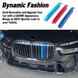 Tri-Colored Front Center Kidney Grille Strips Clip Cover For BMW X7 G07 2023+