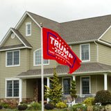 Trump 2024 Flag, Double Sided 3 Ply Heavy Duty Red Take America Back Flag 3x5FT Flag Banner for Outside with 2 Brass Grommets UV Protection Fade Resistant for Indoor Outdoor Decorations