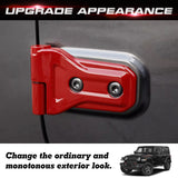 x xotic tech Door Hinge Cover Trim Decoration Exterior Accessories Compatible with Jeep Wrangler JL JLU 2018-up & Gladiator JT Truck 2020-up (8Pcs)
