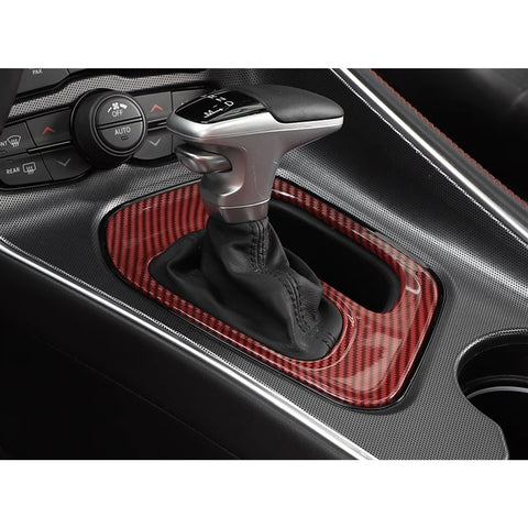 For Dodge Challenger 2015-up Car Interior Gear Shift Media Cover Frame ABS Trim
