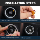 Keyless Engine Push Start Button & Surrounding Ring For Dodge Charger Challenger