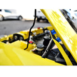 4Sets Steel Bulkhead Riser Kit, Engine Motor Hood Vent Spacer Riser, 1 inch 8mm Aluminum Alloy Engine Hood Ventilation Spacer for Auto Engine Turbo Swap