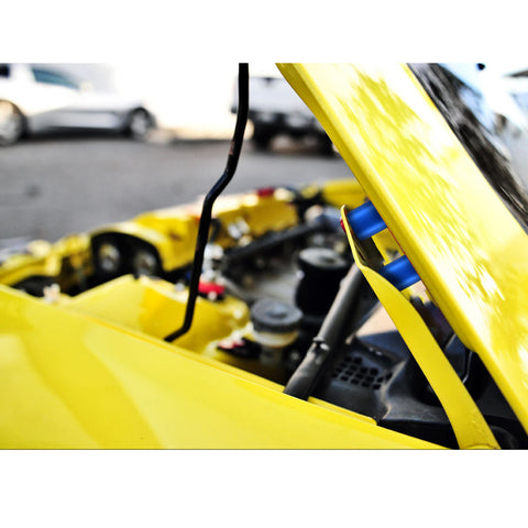 4Sets Steel Bulkhead Riser Kit, Engine Motor Hood Vent Spacer Riser, 1 inch 8mm Aluminum Alloy Engine Hood Ventilation Spacer for Auto Engine Turbo Swap