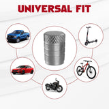 Xotic Tech 4pcs Tire Valve Stem Cover Caps Anodized Aluminum Alloy, Corrosion Resistant Leak-Proof Wheel Valve Cap Set Exterior Accessories, Universal for Cars Trucks Motorcycles SUVs and Bikes