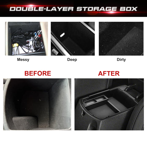 Non-Slip Console Armrest Box Storage Holder Container For Kia Seltos 2020-2023