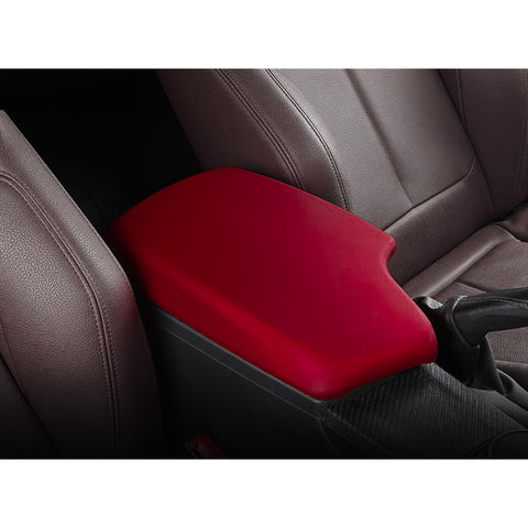 Inner Armrest Storage Box Cover Trim Center Console Protector Cap, Sporty Red, Compatible with BMW 3 Series F30 F34 320i 328i 335i 2013-2019 4 Series F32 428i 430i 435i 2014-2020