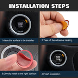 Alloy Engine Start Stop Push Button Cover For Dodge Charger Challenger 2010-2022