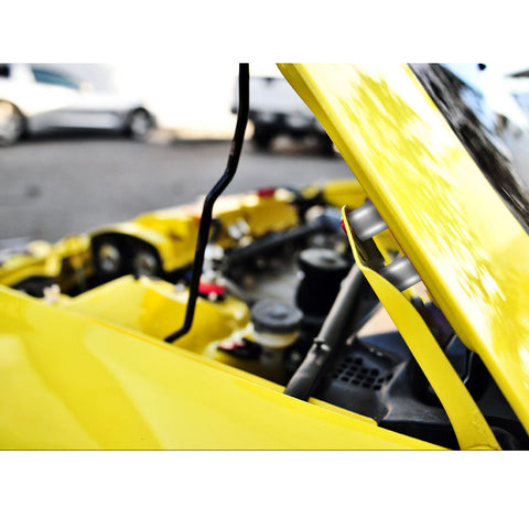 4Sets Steel Bulkhead Riser Kit, Engine Motor Hood Vent Spacer Riser, 1 inch 8mm Aluminum Alloy Engine Hood Ventilation Spacer for Auto Engine Turbo Swap