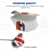 x xotic tech Union Jack UK Flag Style Key Fob Cover Holder Protector Compatible with MINI Cooper R55 R56 R57 R58 R59 R60 R61 F56 F55 F54 F57 F60 Smart Key