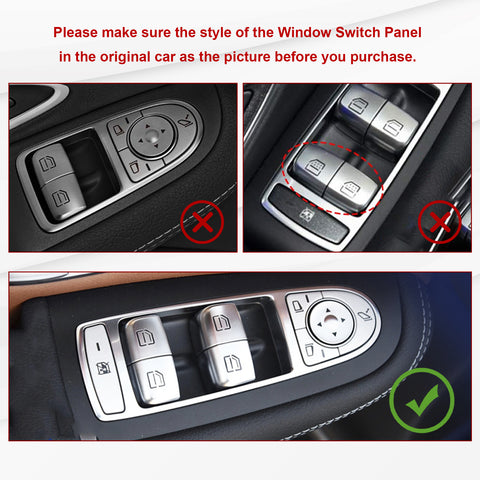 Rear Left Power Window Master Switch Repair Button Cap For Benz C Class 15-2021