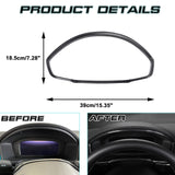 Carbon Fiber Black Steering Wheel Side AC Vent Frame Cover For Honda Civic 22-23