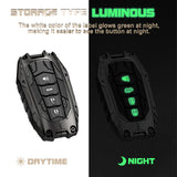 x xotic tech Mech Style Heavy Metal Key Fob Cover Compatible with Toyota Venza Sienna Tundra RAV4 Land Cruiser Corolla Highlander Camry, Zinc Alloy Key Case Protector Shell Keychain(E-Style)