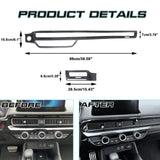 Carbon Fiber Style Dashboard Side AC Air Outlet Cover For Honda Civic 2022-up