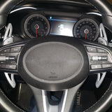 2x Aluminum Red Steering Wheel Paddle Shifter Extensions For Hyundai Genesis G70