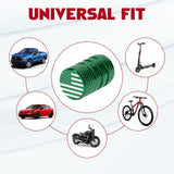 4pcs American Flag Tire Valve Stem Cover Caps Anodized Aluminum Alloy, Corrosion Resistant Leak-Proof Wheel Valve Cap Set, Universal for Cars Trucks Motorcycles SUVs