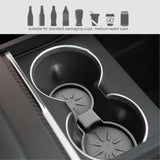 Center Console Cup Coasters Anti-Slip Cup Holder Accessories For Tesla Model 3/Y