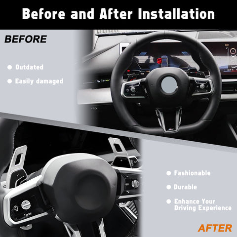 Paddle Shifter Extension Decor Cover For BMW 5 Series G60 2024-up X1 U11 X3 G45
