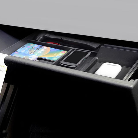 x xotic tech Center Console Organizer Co-pilot Gloves Storage Box Compatible with Tesla Cybertruck 2024 2025, Passenger Side Glove Box Accessories