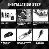 x xotic tech Mech Style Heavy Metal Key Fob Cover Compatible with BMW 2023 2024 2025 X1 X5 X6 X7 i7 Xi 3 5 7 Series 740i 760i XM IX IX3 I5 I7, Zinc Alloy Key Case Protector Shell Keychain