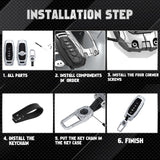 x xotic tech Mech Style Heavy Metal Key Fob Cover Compatible with Nissan Kicks Sentra Versa Rogue Pathfinder 2023 2024 2025, Zinc Alloy Key Case Protector Shell Keychain