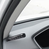 Set Carbon Fiber Style Gear Shift Knob AC Vent Cover Decor For Honda Civic 22-up