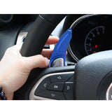 Black Forged ABS Paddle Shifter Extension For Dodge Charger Chrysler 300 2015-21