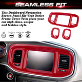 Dash Navigation Screen Air Vent Outlet Molding Cover For Dodge Charger 2015-23